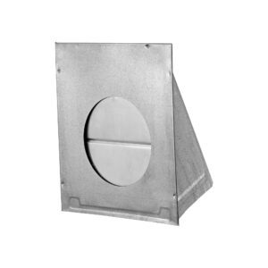 Lambro 3460GNT 6 Inch Galvanized Steel Wall Exhaust Hood Bath Fan Vent – Damper – Flush Mount