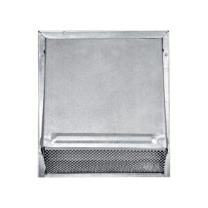 Lambro 3460GS-11 6 Inch Galvanized Steel Exhaust Wall Hood Vent – 11 Inch Pipe – Screen