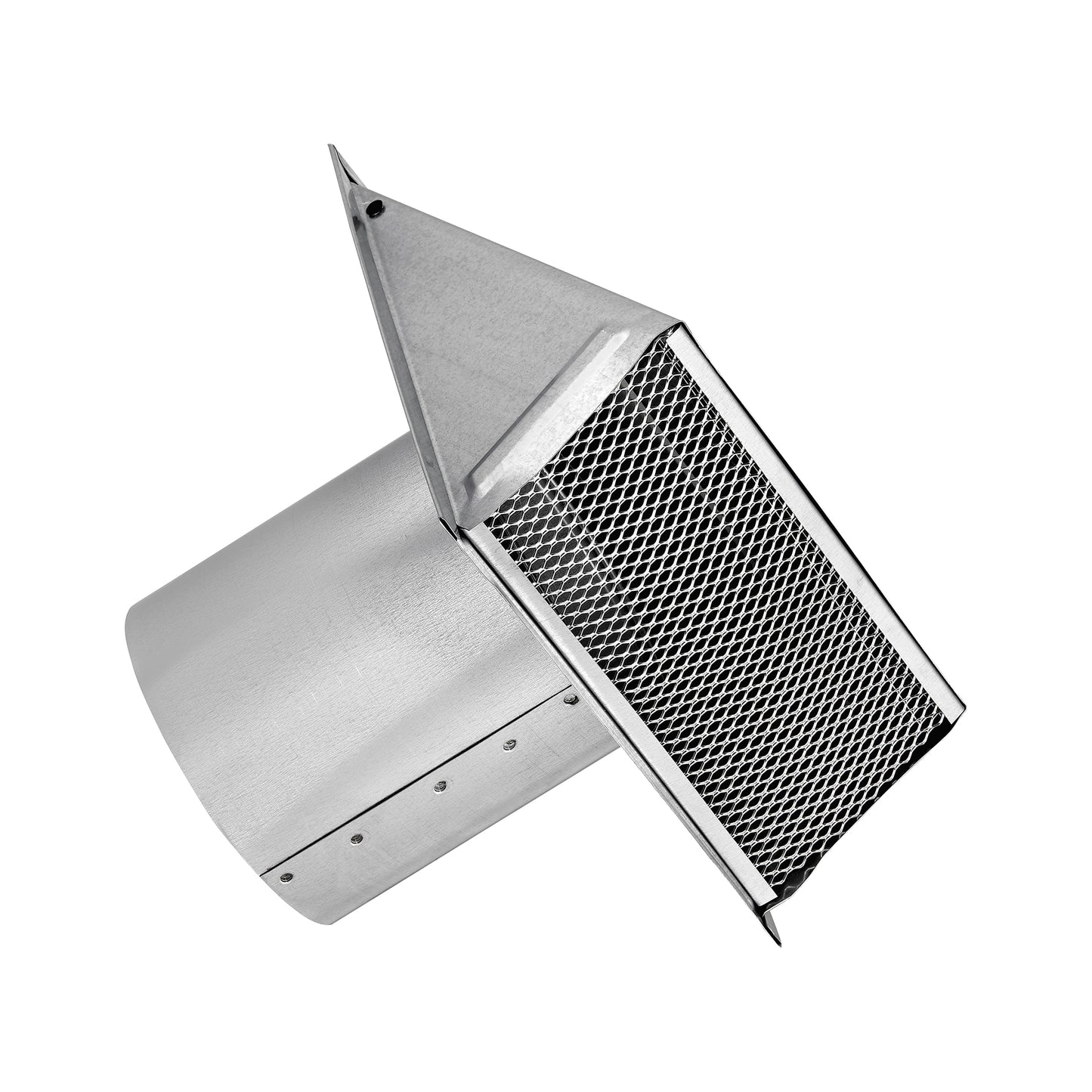 Lambro 3450GS-6 5 Inch Galvanized Steel Wall Exhaust Hood Vent – Damper – Screen – 6 Inch Pipe