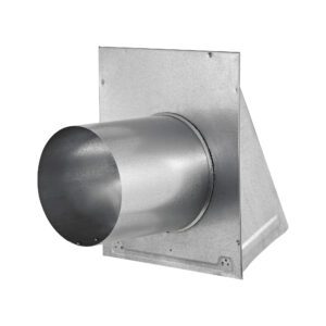 Lambro 3460GS-6 6 Inch Galvanized Steel Wall Exhaust Hood Bath Fan Vent – Damper – Screen – 6 Inch Pipe