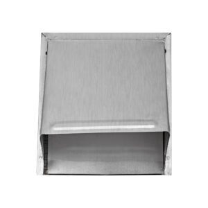 Lambro 3480MS-6 8 Inch Aluminum Wall Exhaust Hood Exhaust Vent – Damper – Wire Mesh Screen – 6 Inch Pipe