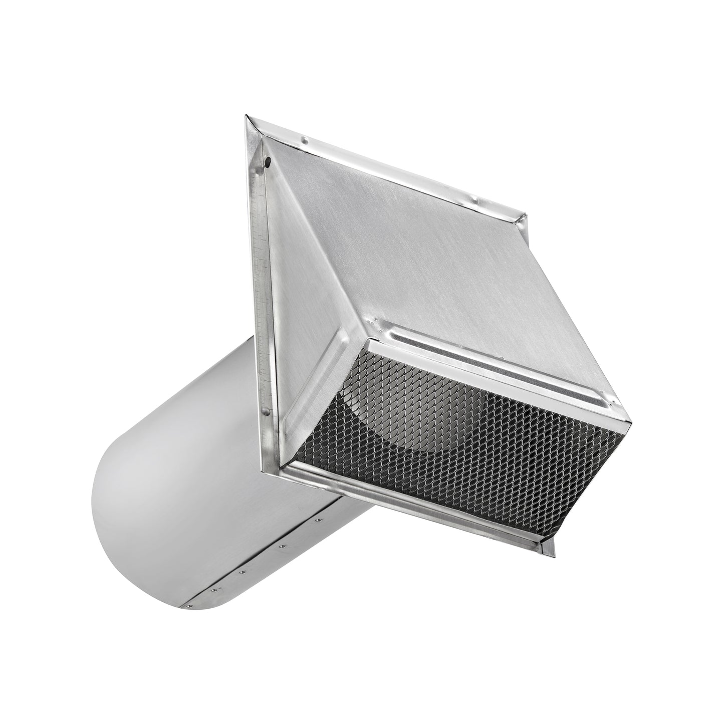 Lambro 3480NDS-11 8 Inch Aluminum Fresh Air Wall Intake Vent – Screen (No Damper)