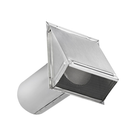 Lambro 3460NDS-11 6 Inch Aluminum Fresh Air Wall Intake Vent – Screen (No Damper)