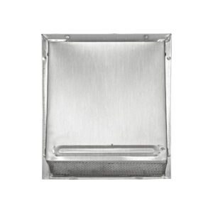 Lambro 3480NDS-11 8 Inch Aluminum Fresh Air Wall Intake Vent – Screen (No Damper)