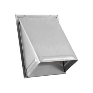 Lambro 3480NT 8 Inch Aluminum Wall Exhaust Hood Bath Fan Vent – Damper – Flush Mount