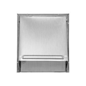 Lambro 3480NT 8 Inch Aluminum Wall Exhaust Hood Bath Fan Vent – Damper – Flush Mount