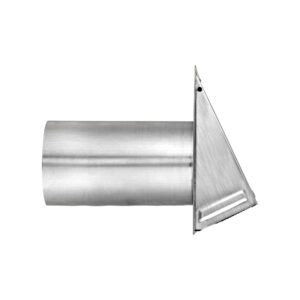 Lambro 3480S-11 8 Inch Aluminum Exhaust Wall Hood Vent – 11 Inch Pipe – Screen