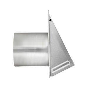 Lambro 3470S-6 7 Inch Aluminum Exhaust Wall Hood Vent – 6 Inch Pipe – Screen