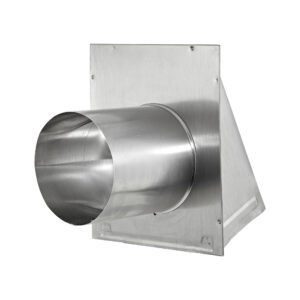 Lambro 3470S-6 7 Inch Aluminum Exhaust Wall Hood Vent – 6 Inch Pipe – Screen