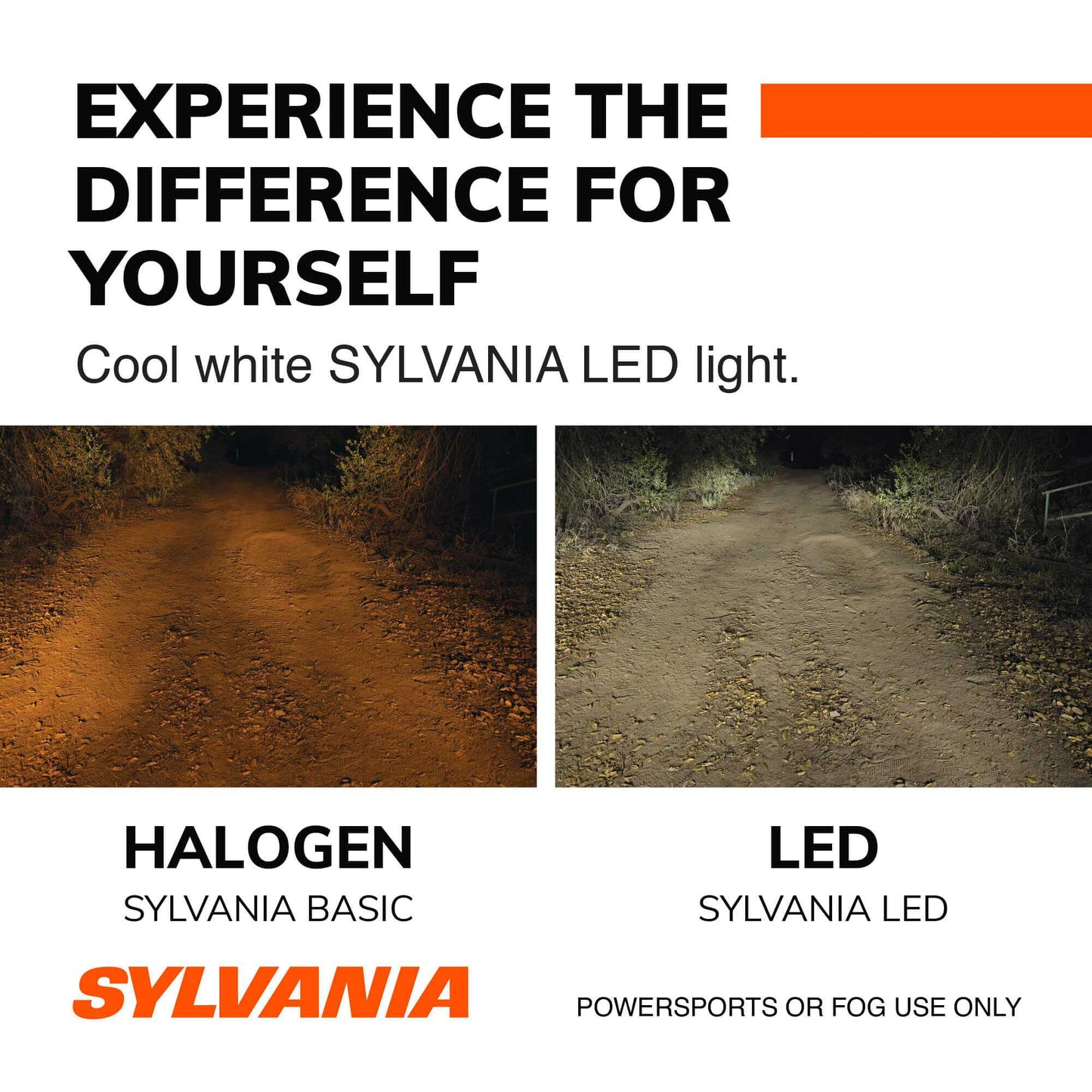 Sylvania 9003 Led Fog & Powersports Bulb, 2 Pack