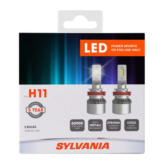 Sylvania H11 Led Fog & Powersports Bulb, 2 Pack