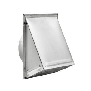 Lambro 348NDS 8 Inch Aluminum Fresh Air Wall Intake Vent – Screen (No Damper)