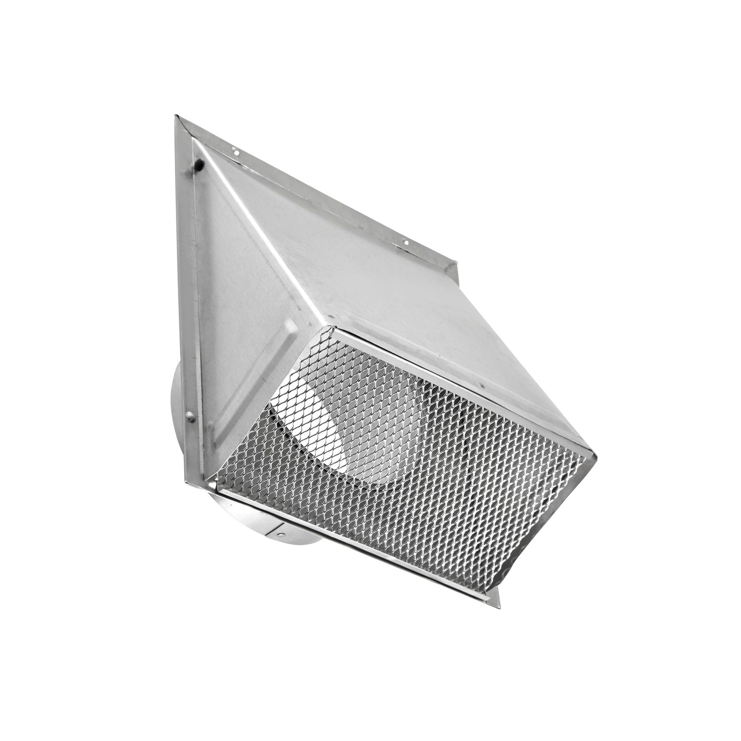 Lambro 348NDS 8 Inch Aluminum Fresh Air Wall Intake Vent – Screen (No Damper)