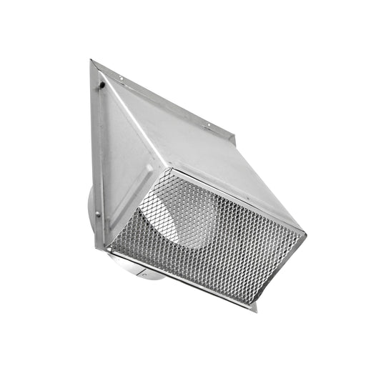 Lambro 3480NDS 8 Inch Aluminum Fresh Air Wall Intake Vent – Screen (No Damper)