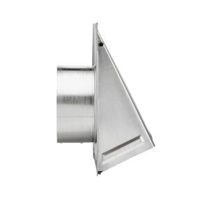 Lambro 346S 6 Inch Aluminum Wall Exhaust Hood Bath Fan Vent – Damper – Screen – 3 Inch Pipe