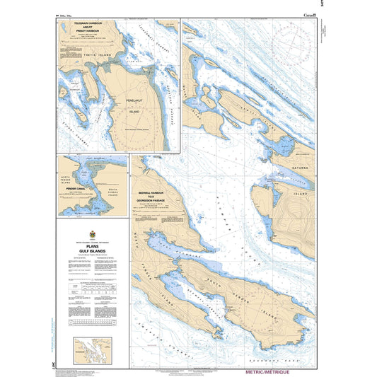 Paradise Clay CAN3477 CHS Chart Plans - Gulf Islands
