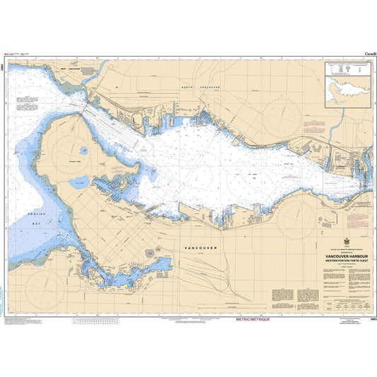 Paradise Clay CAN3493 CHS Vancouver Harbour Western Portion/Partie Ouest