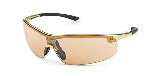 Gateway Safety 34AG5M Ingot Safety Glasses - Metal-Look Lightweight Safety Eyewear with Soft Rubber Temples
