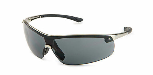 Gateway Safety 34GM83 Ingot Safety Glasses - Metal-Look Lightweight Safety Eyewear with Soft Rubber Temples