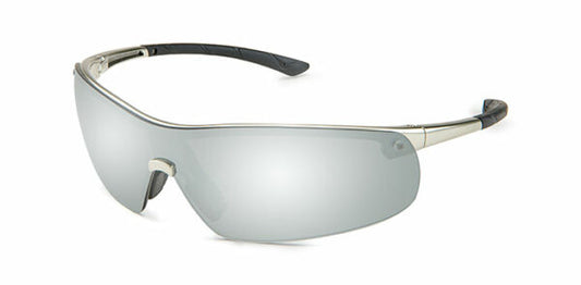Gateway Safety 34GM8M Ingot Safety Glasses - Metal-Look Lightweight Safety Eyewear with Soft Rubber Temples