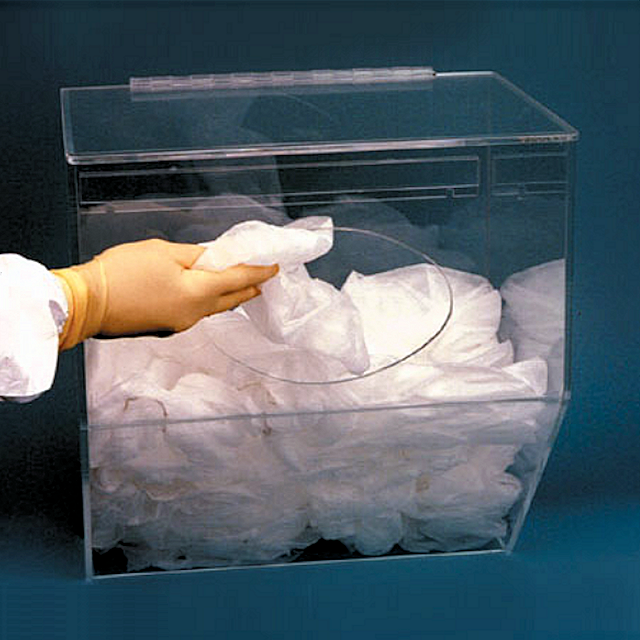 SOS Cleanroom 16.5"W x 17"H x 12"D - Cleanroom Dispenser with Front Opening (Tapered Design)
