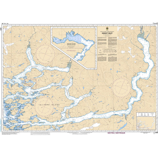 Paradise Clay CAN3515 CHS Chart Knight Inlet