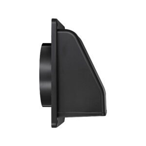 Lambro 389BL 8 Inch Black Plastic Wall Exhaust Or Air Intake Vent – Hinged Screen – (Removable Damper)