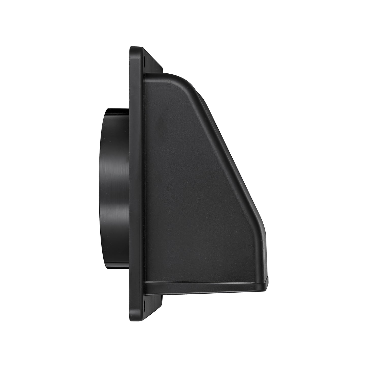 Lambro 351BL 6 Inch Black Plastic Wall Exhaust Or Air Intake Vent – Hinged Screen – (Removable Damper)