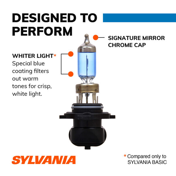 Sylvania Automotive 35577 Sylvania 9145 Silverstar Zxe Halogen Fog Bulb, 2 Pack