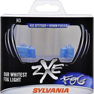 Sylvania Automotive 35234 Sylvania H3 Silverstar Zxe Halogen Fog Bulb, 2 Pack