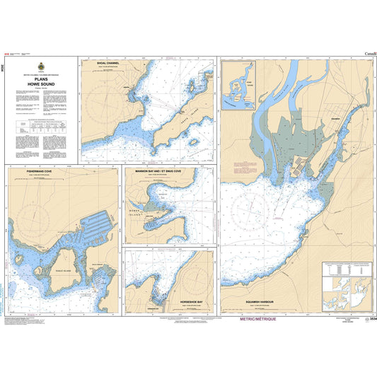 Paradise Clay CAN3534 CHS Chart Plans - Howe Sound