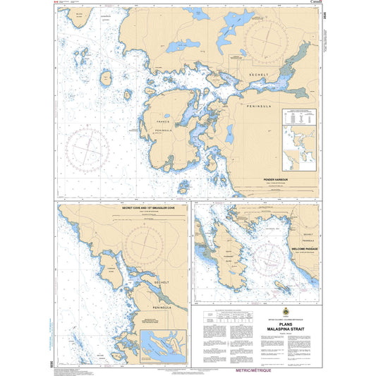 Paradise Clay CAN3535 CHS Chart Plans - Malaspina Strait