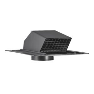 Lambro 354R-R 4 Inch Black Abs Plastic Exhaust Roof Vent (Retail)