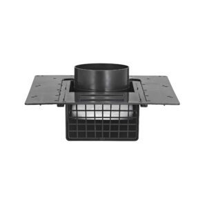 Lambro 354R-R 4 Inch Black Abs Plastic Exhaust Roof Vent (Retail)