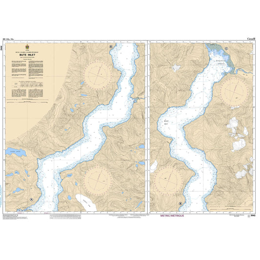 Paradise Clay CAN3542 CHS Chart Bute Inlet