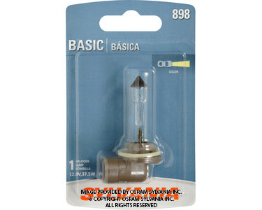 SYLVANIA AUTOMOTIVE 35462 SYLVANIA 898 BASIC HALOGEN FOG BULB, (CONTAINS 1 BULB)