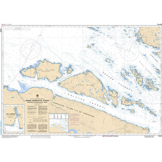 Paradise Clay CAN3549 CHS Chart Queen Charlotte Strait Western Portion/Partie Ouest