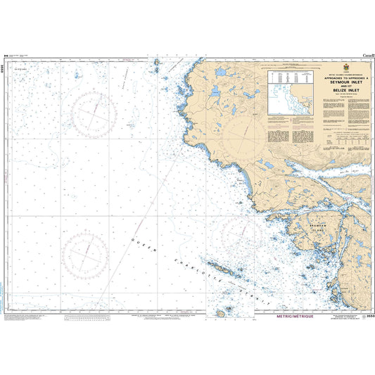 Paradise Clay CAN3550 CHS Approaches to/Approches Seymour Inlet and/et Belize Inlet