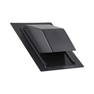 Lambro 3567 Black Abs Plastic Exhaust Roof Vent – Ducts Up To 7 Inch Round – Flush Mount