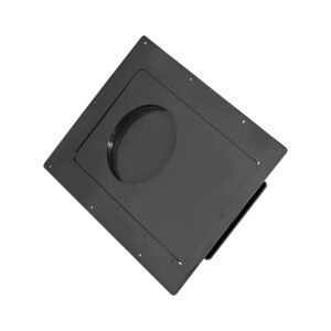 Lambro 3567 Black Abs Plastic Exhaust Roof Vent – Ducts Up To 7 Inch Round – Flush Mount