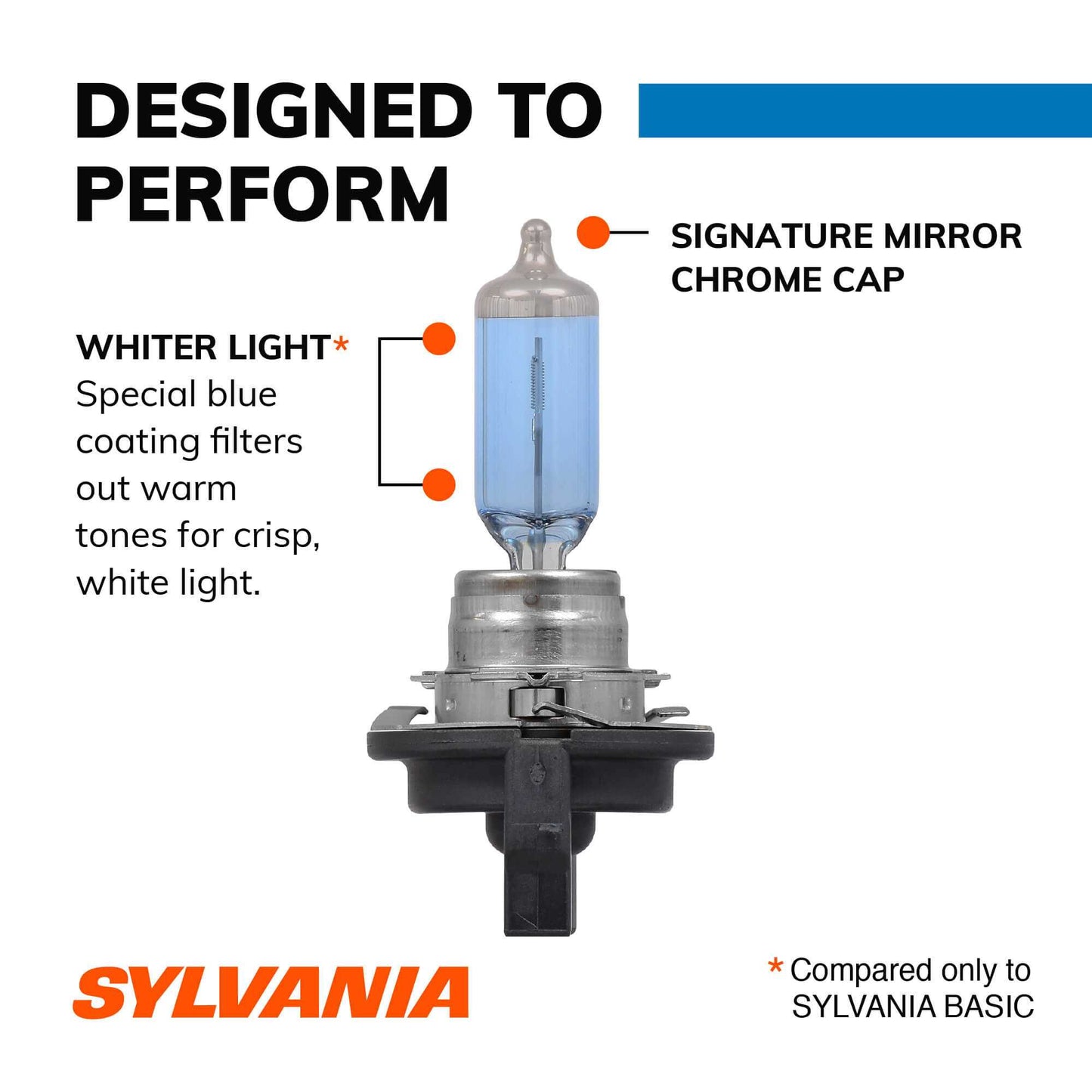 Sylvania Automotive 35672 Sylvania H11B Silverstar Zxe Halogen Headlight Bulb, 2 Pack