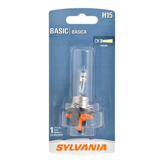 Sylvania Automotive 35708 Sylvania H15 Basic Halogen Headlight Bulb, 1 Pack