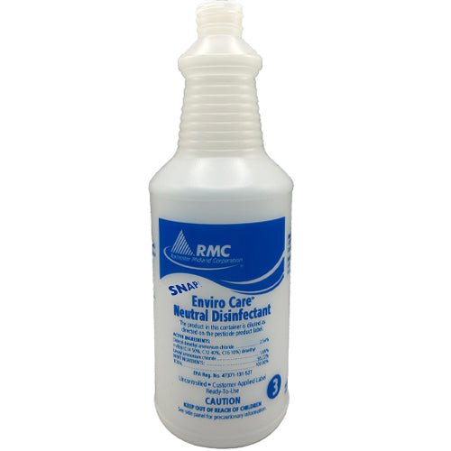 Rochester Midland 35724914 Spray Bottle 32 Oz Snap! Enviro Care Neutral Dis 6/Cs