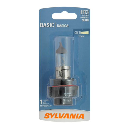 Sylvania H13 Basic Halogen Headlight Bulb, 1 Pack