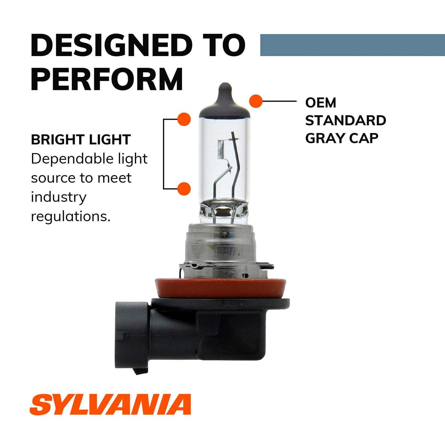 Sylvania Automotive 35746 Sylvania H11 Basic Halogen Headlight Bulb, 1 Pack