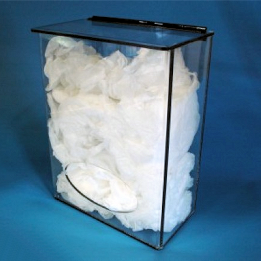 SOS Cleanroom 12"W x 16"H x 6"D - Cleanroom Dispenser with Oval Opening (Low Profile)