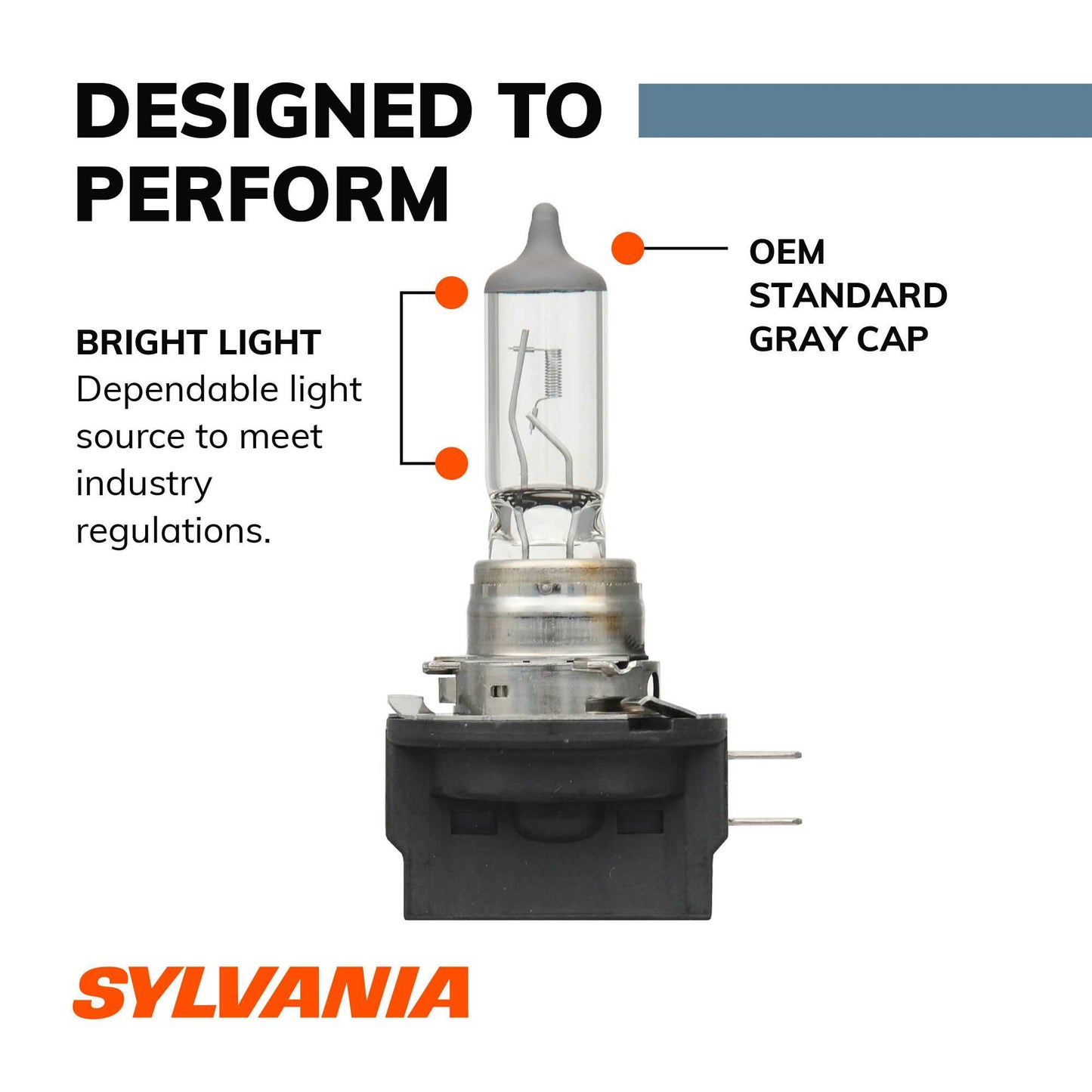 Sylvania Automotive 35974 Sylvania H11B Basic Halogen Headlight Bulb, 2 Pack