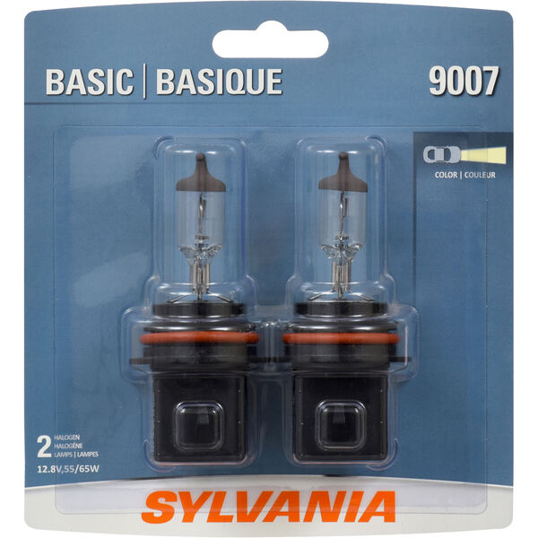 Sylvania Automotive 35985 Sylvania 9007 Basic Halogen Headlight Bulb, 2 Pack