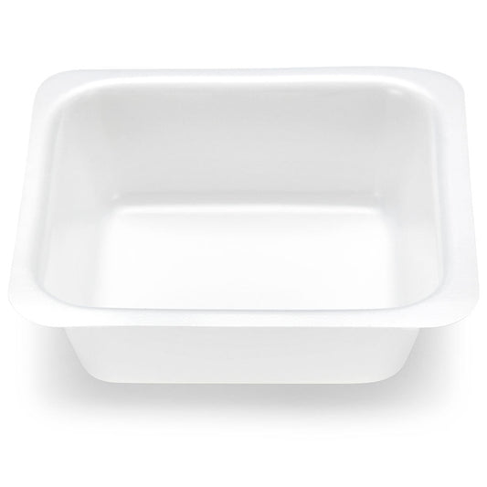 Globe Scientific 3619-100 Weight Boat Square with Square Bottom Antistatic PS White 100mL
