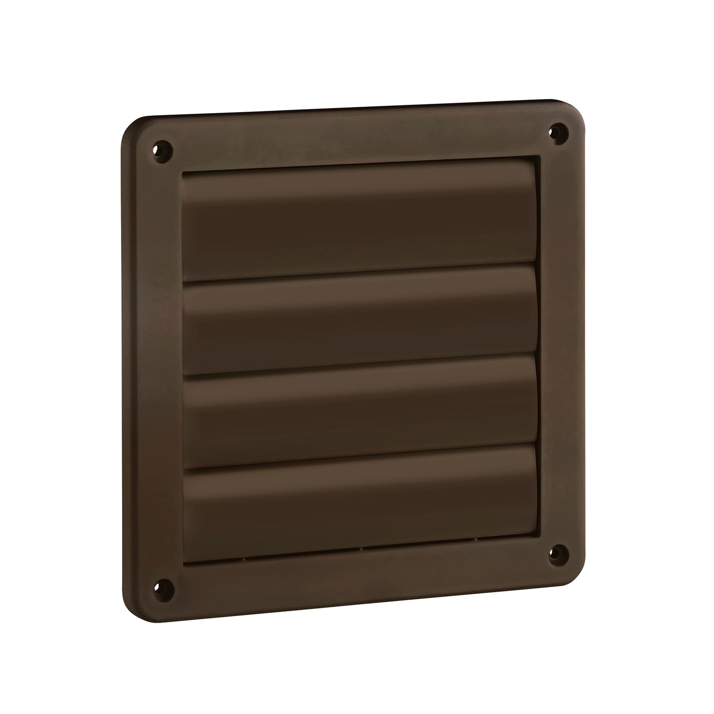 Lambro 361B 6 Inch Brown Plastic Exhaust Wall Louvered Vent